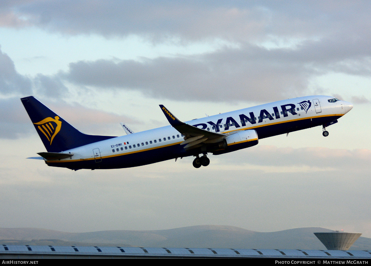 Aircraft Photo of EI-DWI | Boeing 737-8AS | Ryanair | AirHistory.net #455367