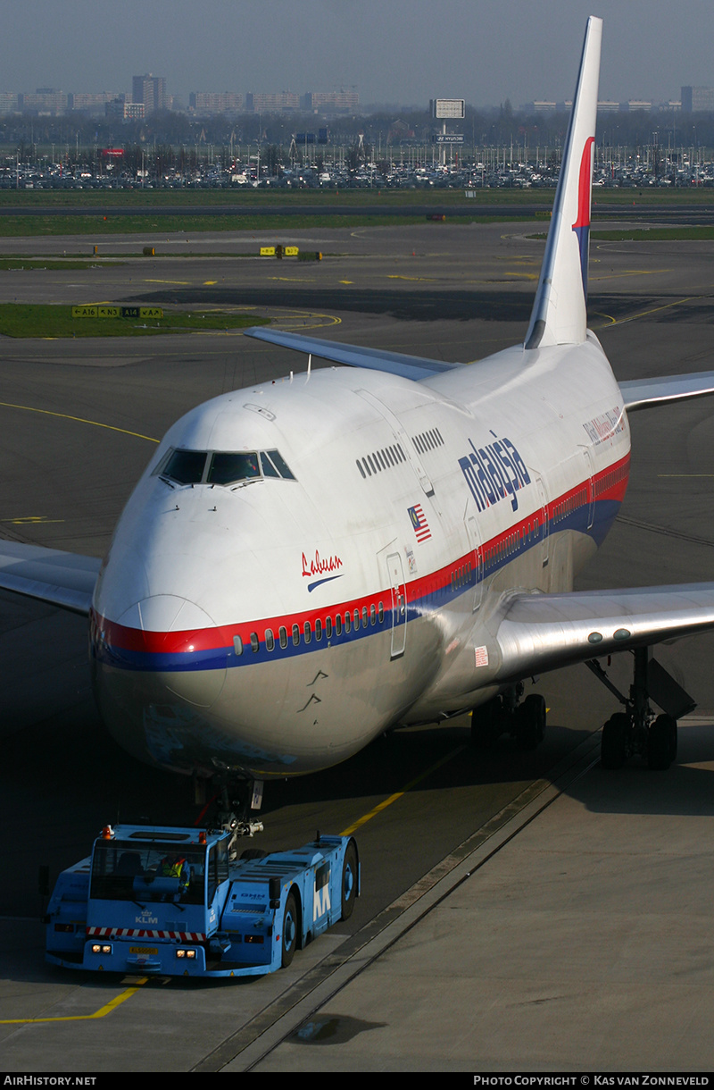 Aircraft Photo of 9M-MPJ | Boeing 747-4H6 | Malaysia Airlines | AirHistory.net #455445