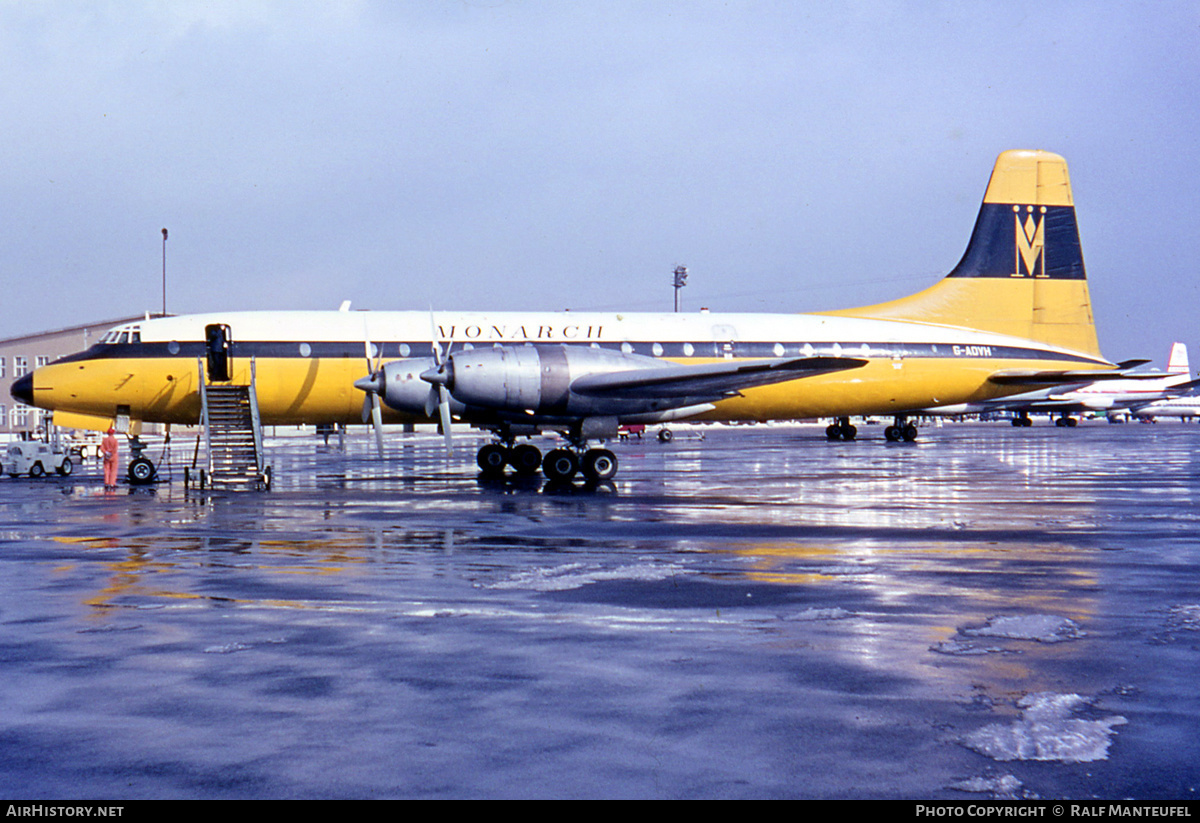 Aircraft Photo of G-AOVH | Bristol 175 Britannia 312 | Monarch Airlines | AirHistory.net #455464