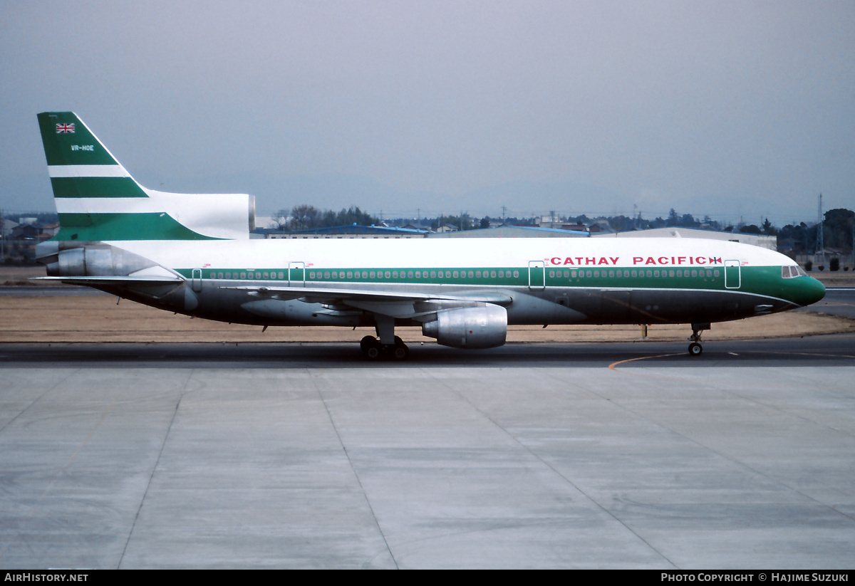 Aircraft Photo of VR-HOE | Lockheed L-1011-385-1 TriStar 1 | Cathay Pacific Airways | AirHistory.net #455468