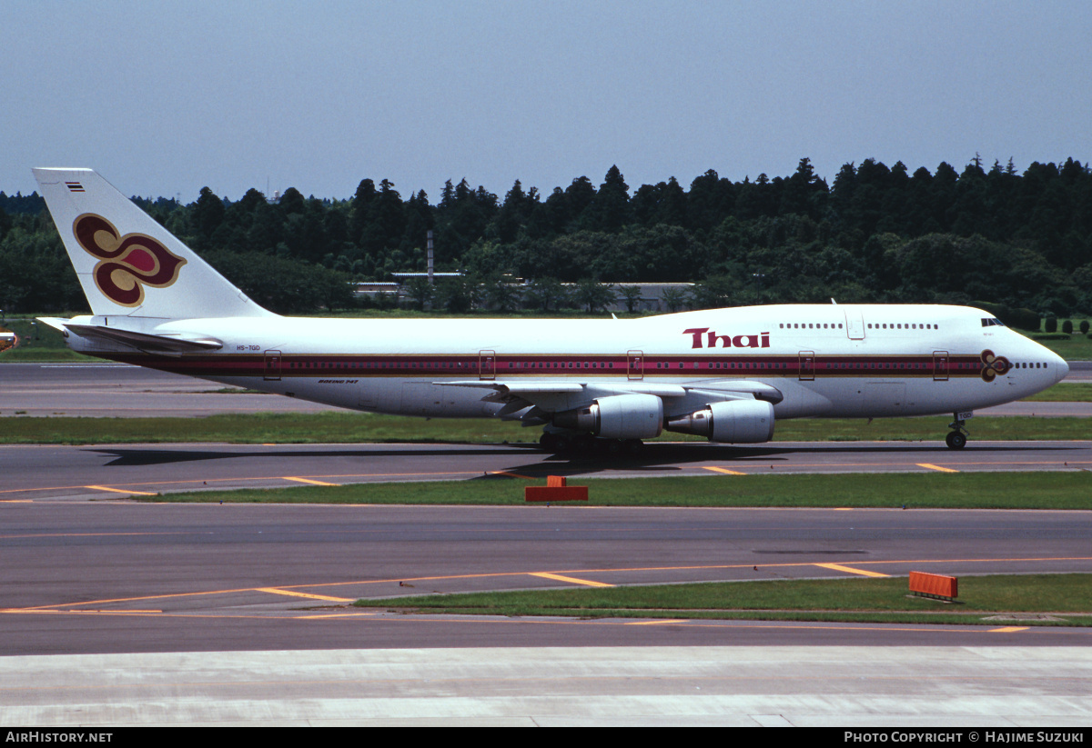 Aircraft Photo of HS-TGD | Boeing 747-3D7 | Thai Airways International | AirHistory.net #455486