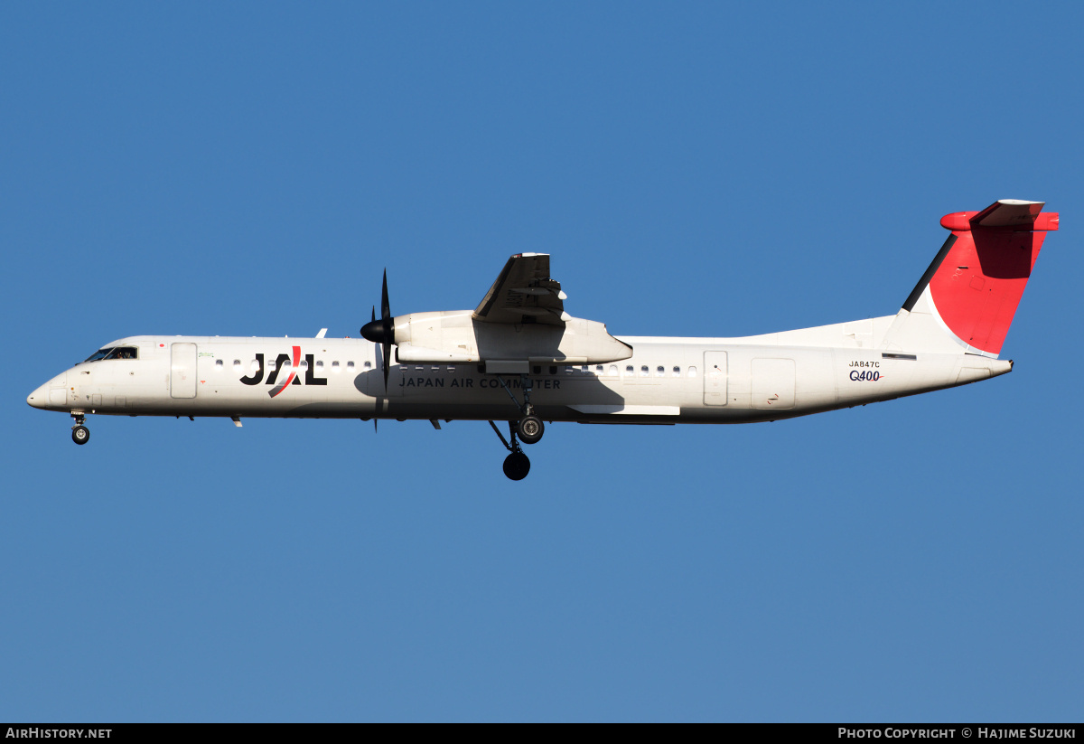 Aircraft Photo of JA847C | Bombardier DHC-8-402 Dash 8 | Japan Airlines - JAL | AirHistory.net #455488
