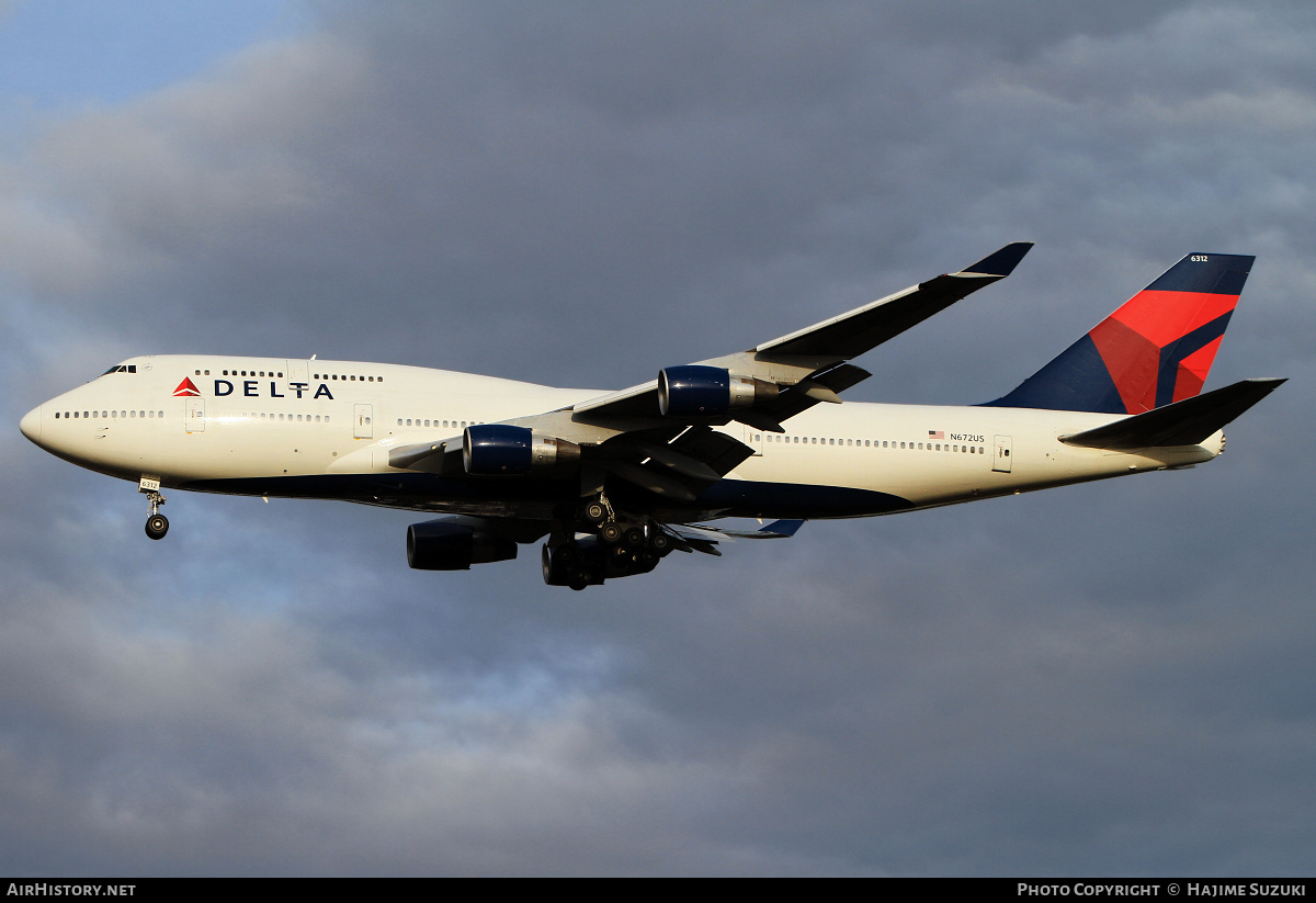 Aircraft Photo of N672US | Boeing 747-451 | Delta Air Lines | AirHistory.net #455510