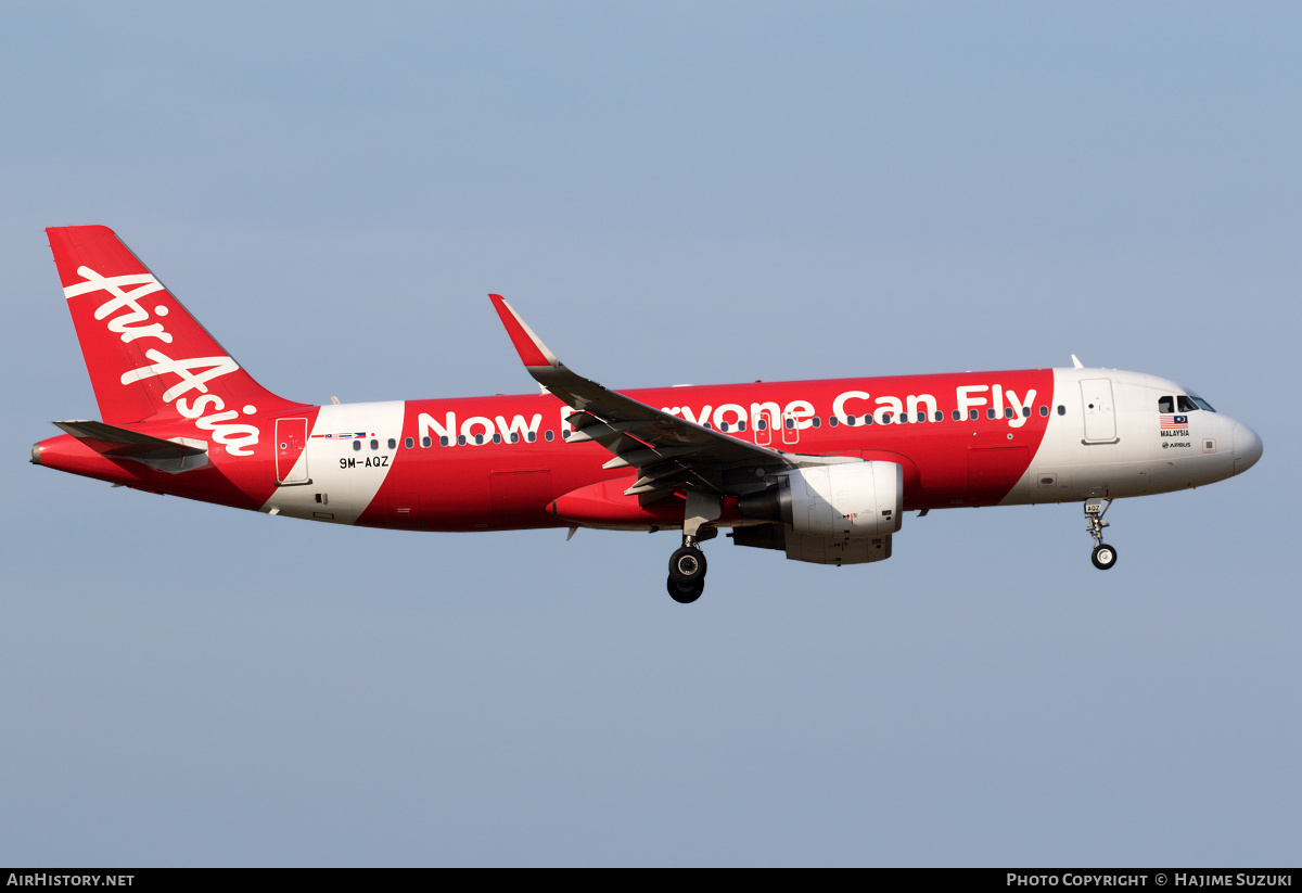 Aircraft Photo of 9M-AQZ | Airbus A320-216 | AirAsia | AirHistory.net #455526