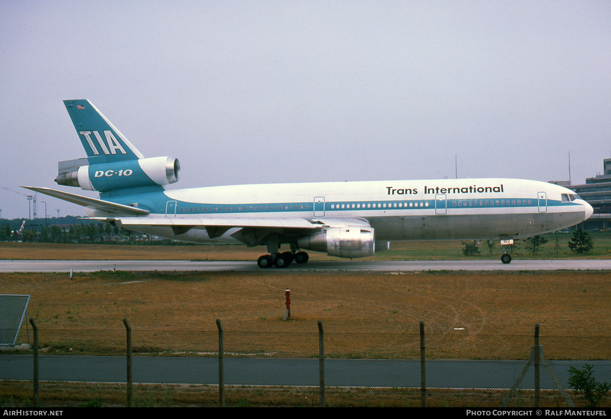 Aircraft Photo of N102TV | McDonnell Douglas DC-10-30CF | Trans International Airlines - TIA | AirHistory.net #455528