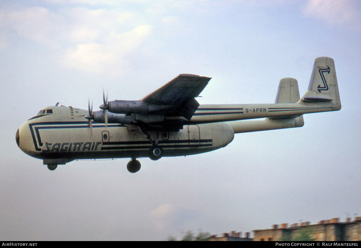 Aircraft Photo of G-APRN | Armstrong Whitworth AW-650 Argosy 102 | Sagittair | AirHistory.net #455531