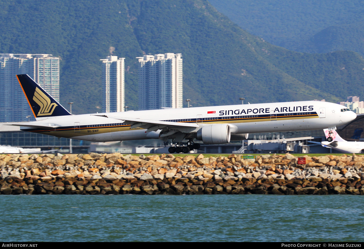 Aircraft Photo of 9V-SWF | Boeing 777-312/ER | Singapore Airlines | AirHistory.net #455534
