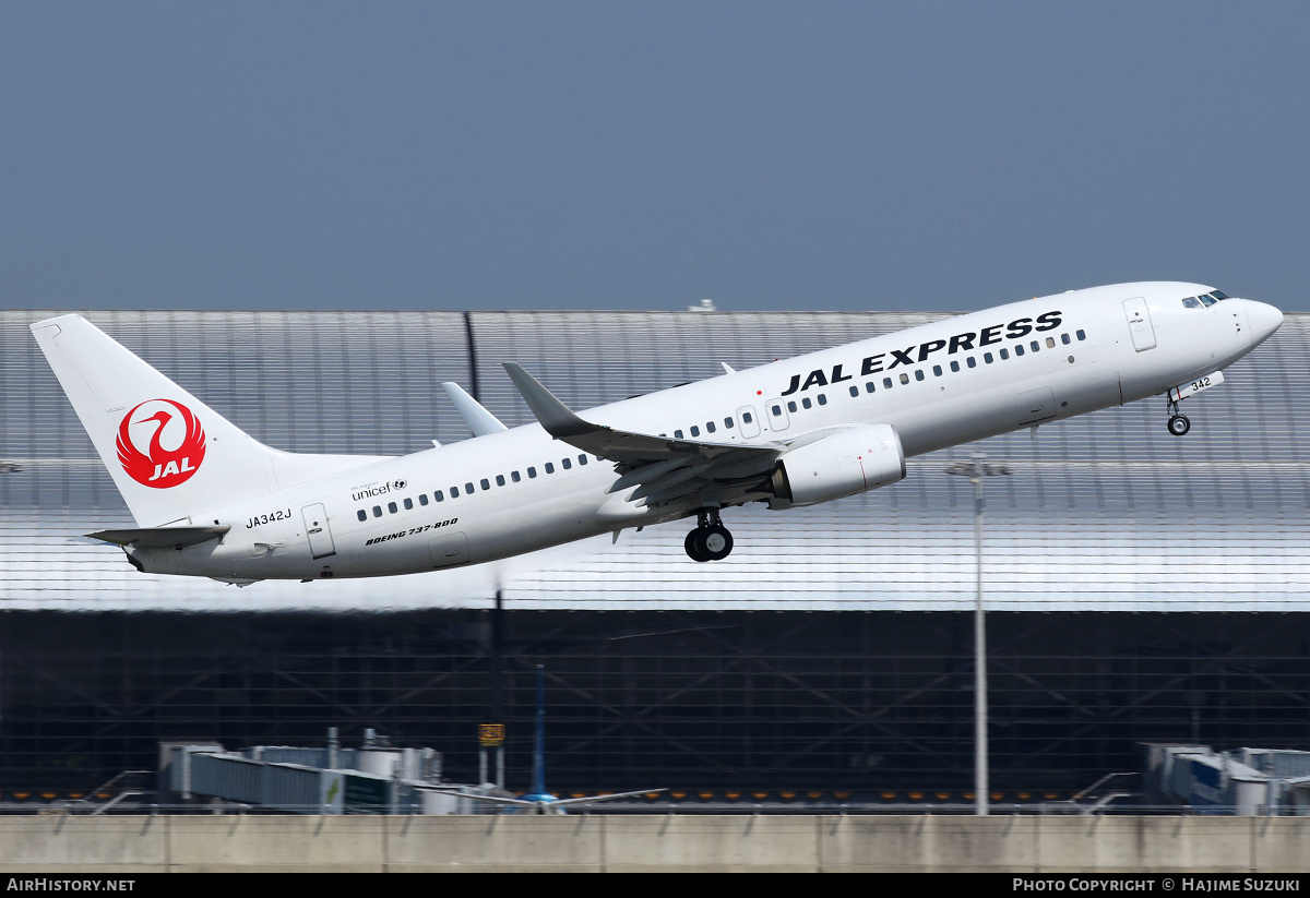 Aircraft Photo of JA342J | Boeing 737-846 | JAL Express - JAL | AirHistory.net #455540