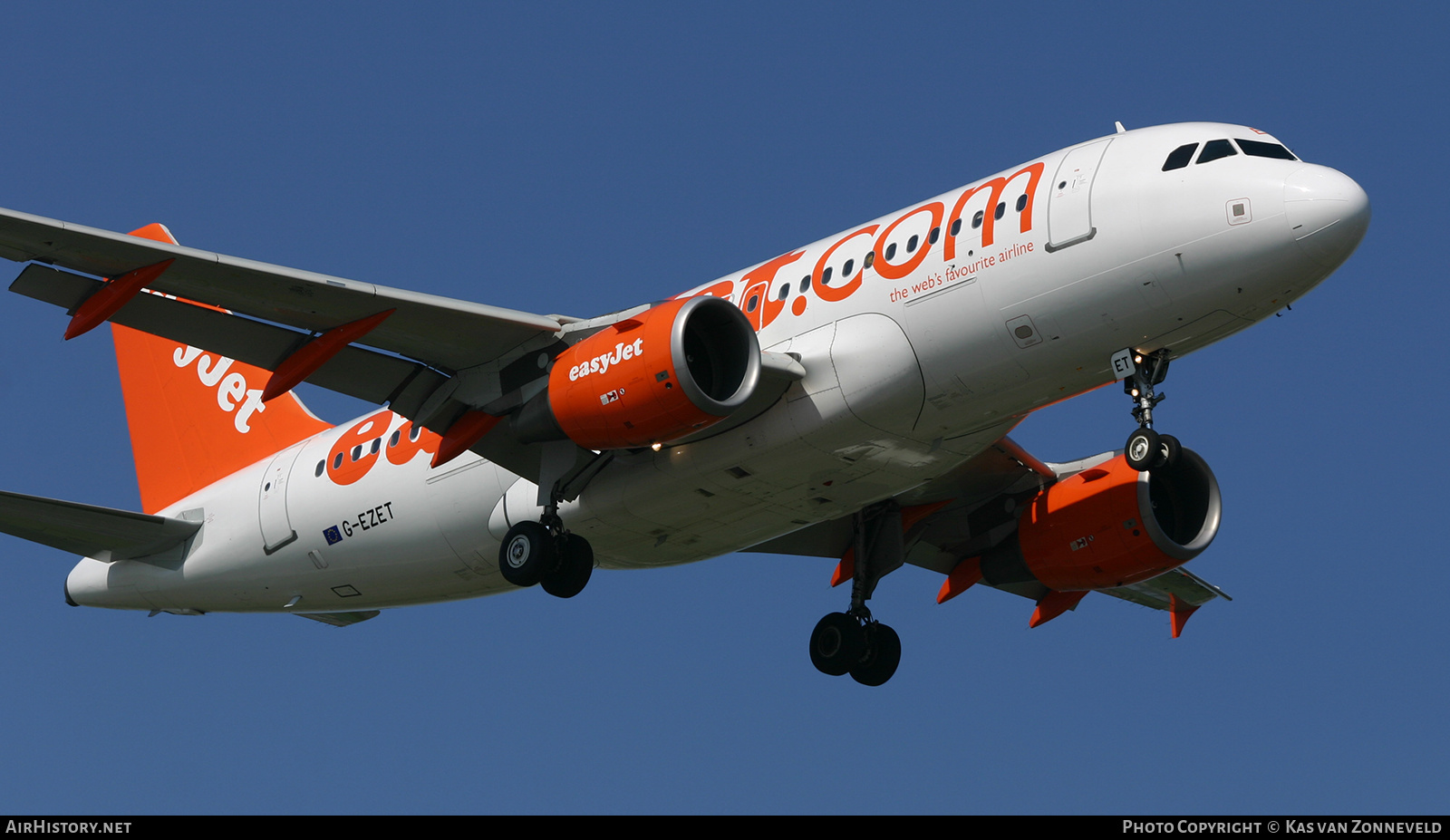 Aircraft Photo of G-EZET | Airbus A319-111 | EasyJet | AirHistory.net #455557