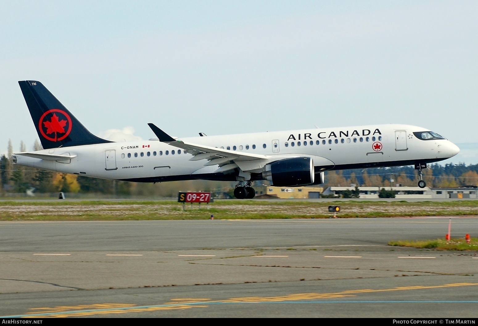 Aircraft Photo of C-GNAM | Airbus A220-371 (BD-500-1A11) | Air Canada | AirHistory.net #455581