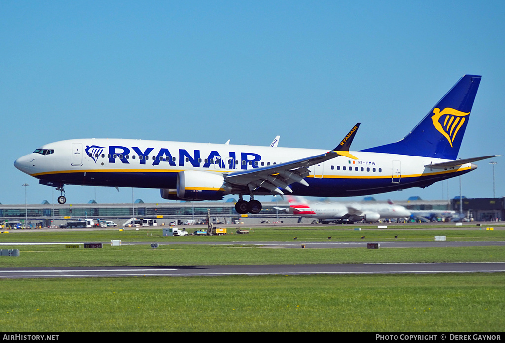 Aircraft Photo of EI-HMW | Boeing 737-8200 Max 200 | Ryanair | AirHistory.net #455649