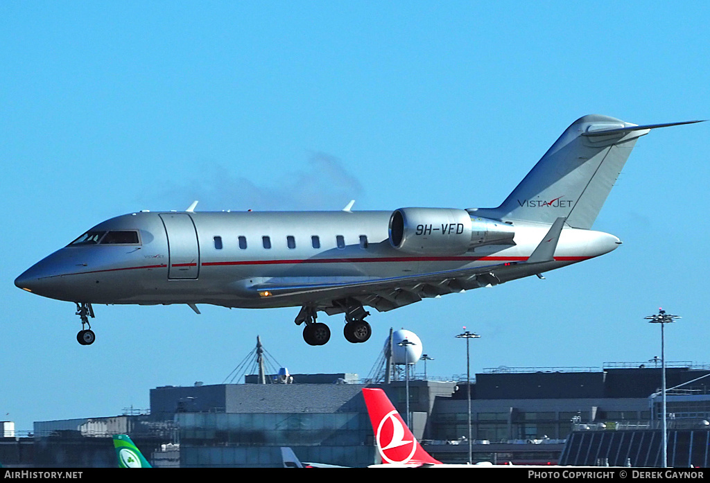 Aircraft Photo of 9H-VFD | Bombardier Challenger 605 (CL-600-2B16) | VistaJet | AirHistory.net #455650