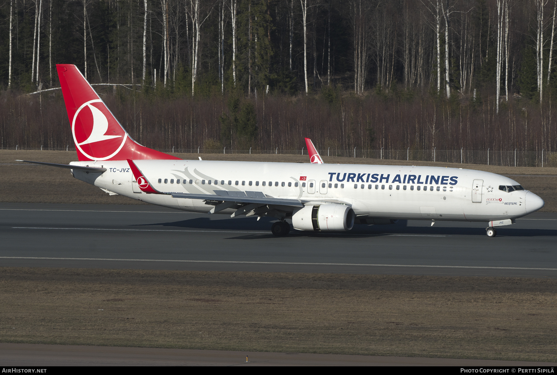 Aircraft Photo of TC-JVZ | Boeing 737-8F2 | Turkish Airlines | AirHistory.net #455800
