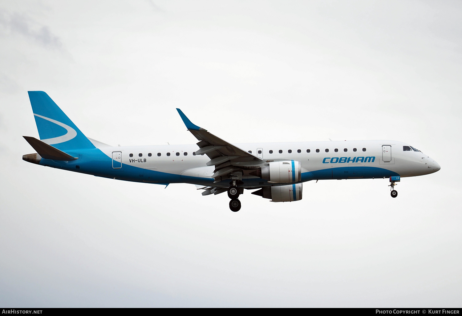 Aircraft Photo of VH-ULB | Embraer 190AR (ERJ-190-100IGW) | Cobham Aviation Services | AirHistory.net #455854