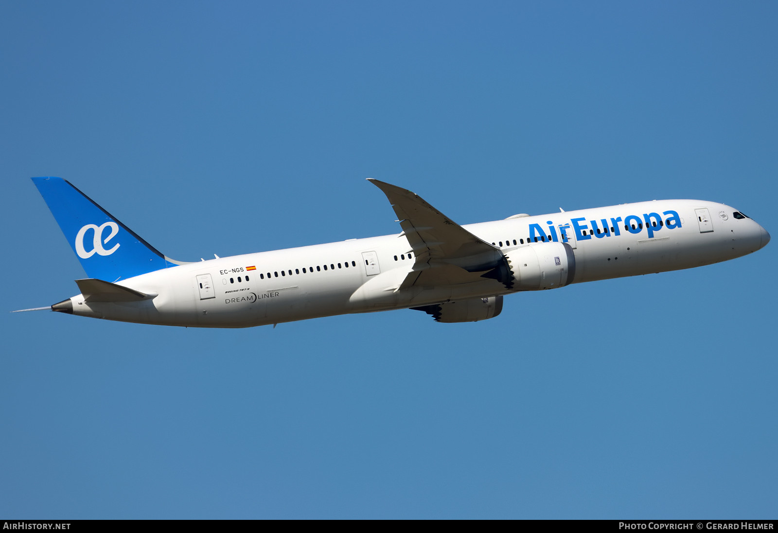 Aircraft Photo of EC-NGS | Boeing 787-9 Dreamliner | Air Europa | AirHistory.net #455882