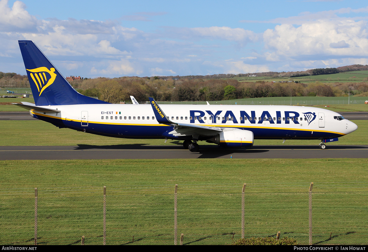 Aircraft Photo of EI-EST | Boeing 737-8AS | Ryanair | AirHistory.net #455927