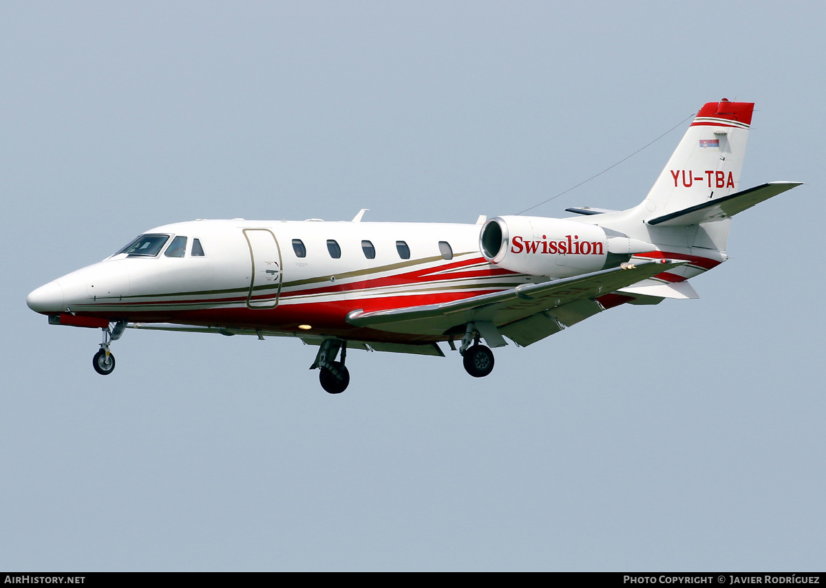 Aircraft Photo of YU-TBA | Cessna 560XL Citation XLS+ | SwissLion | AirHistory.net #455933