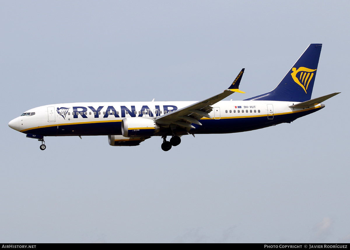 Aircraft Photo of 9H-VUT | Boeing 737-8200 Max 200 | Ryanair | AirHistory.net #455939