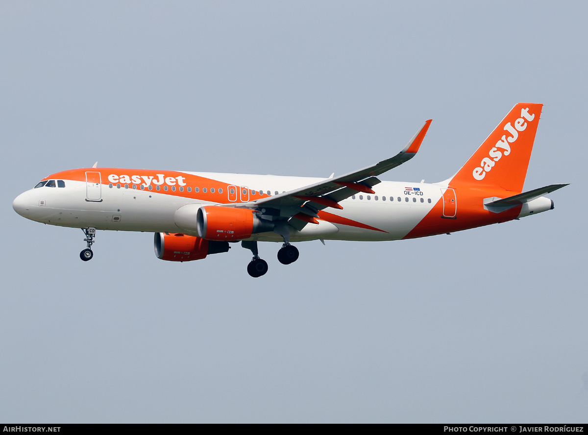 Aircraft Photo of OE-ICD | Airbus A320-214 | EasyJet | AirHistory.net #455946