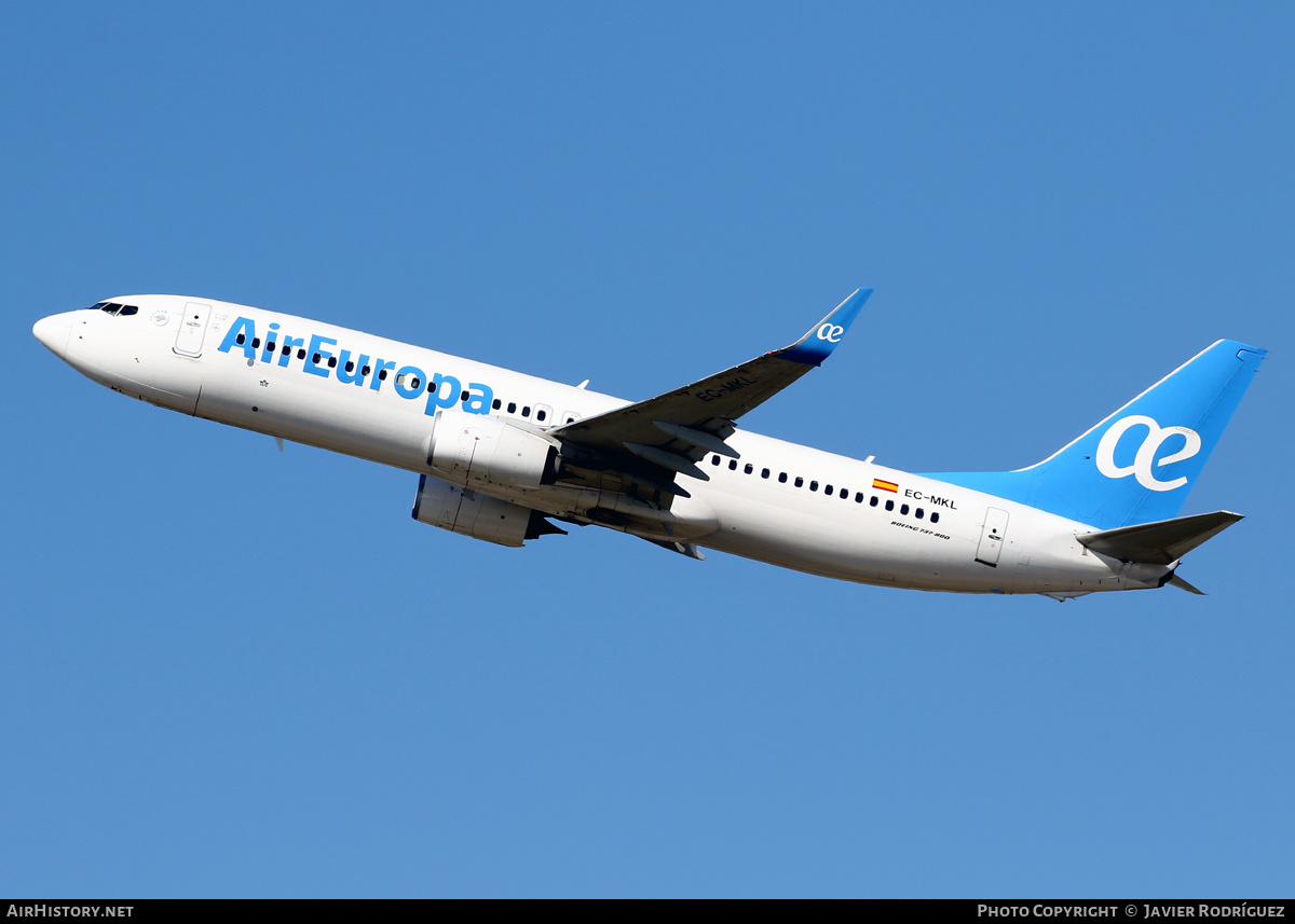 Aircraft Photo of EC-MKL | Boeing 737-85P | Air Europa | AirHistory.net #455958