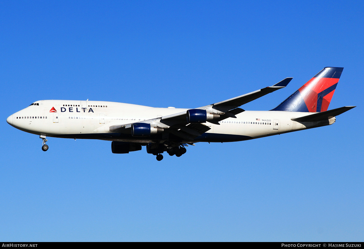 Aircraft Photo of N662US | Boeing 747-451 | Delta Air Lines | AirHistory.net #455961