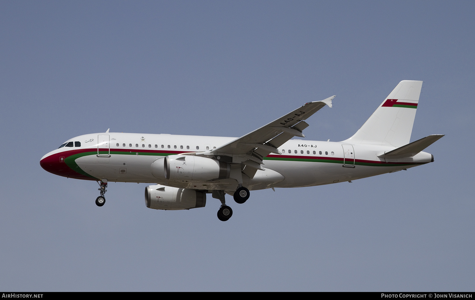 Aircraft Photo of A4O-AJ | Airbus ACJ319 (A319-115/CJ) | Oman Government | AirHistory.net #456087