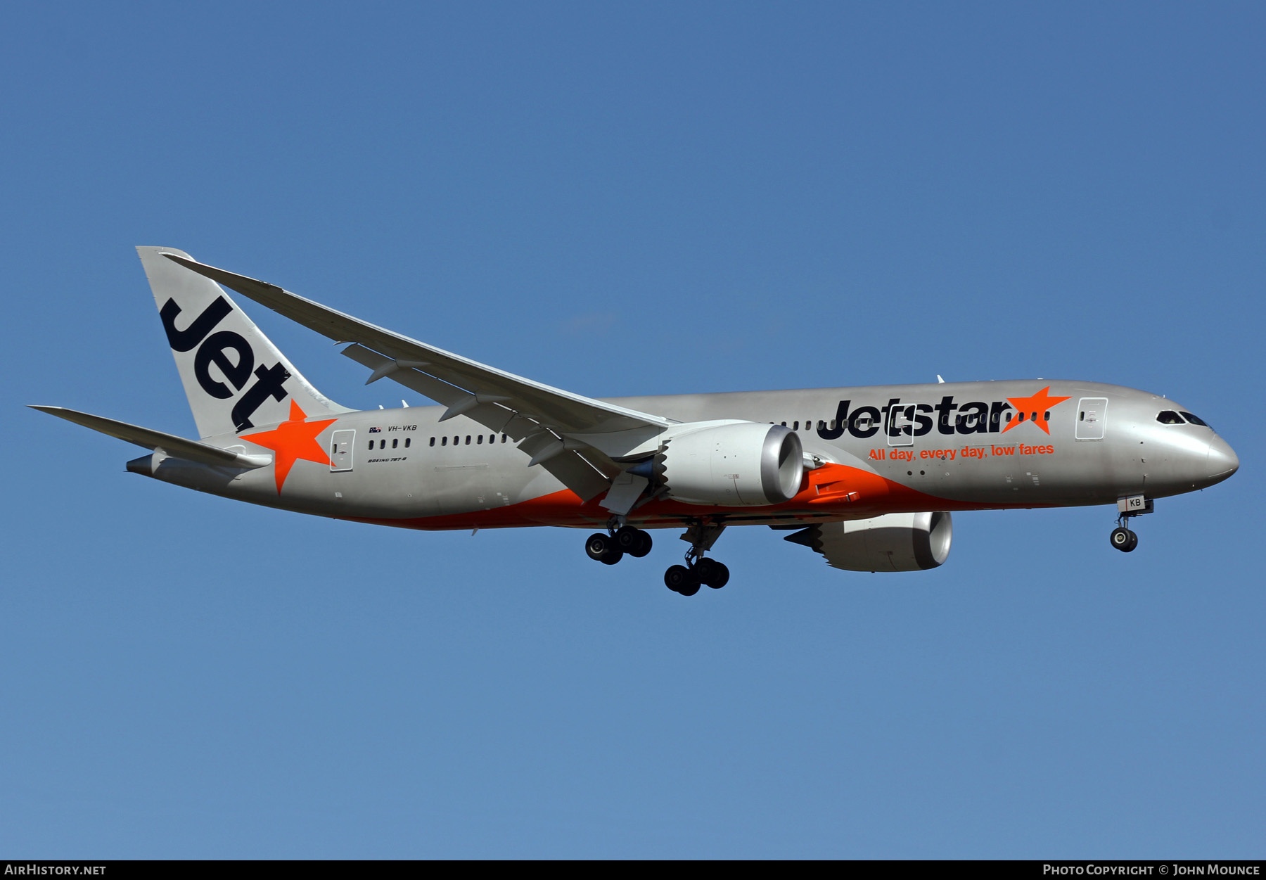 Aircraft Photo of VH-VKB | Boeing 787-8 Dreamliner | Jetstar Airways | AirHistory.net #456120