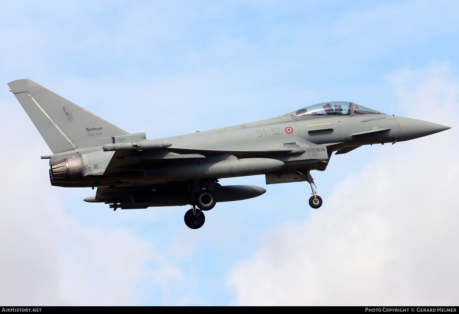 Aircraft Photo of MM7339 | Eurofighter F-2000A Typhoon | Italy - Air Force | AirHistory.net #456199