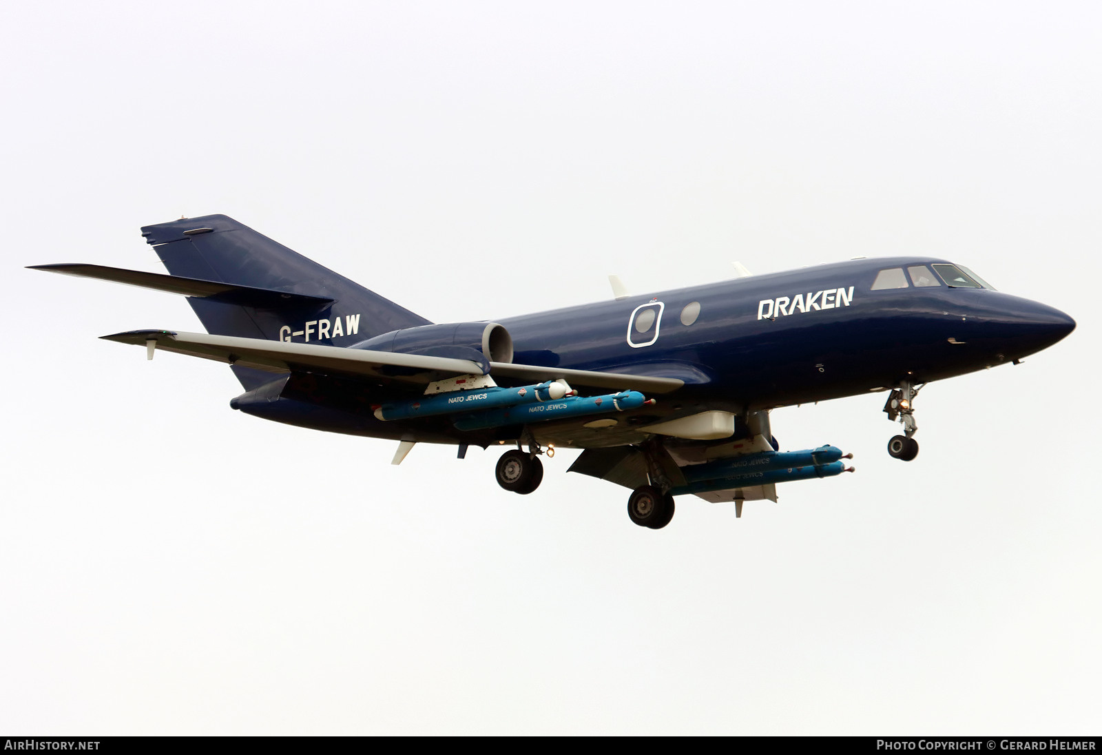 Aircraft Photo of G-FRAW | Dassault Falcon 20ECM | Draken Europe | AirHistory.net #456207