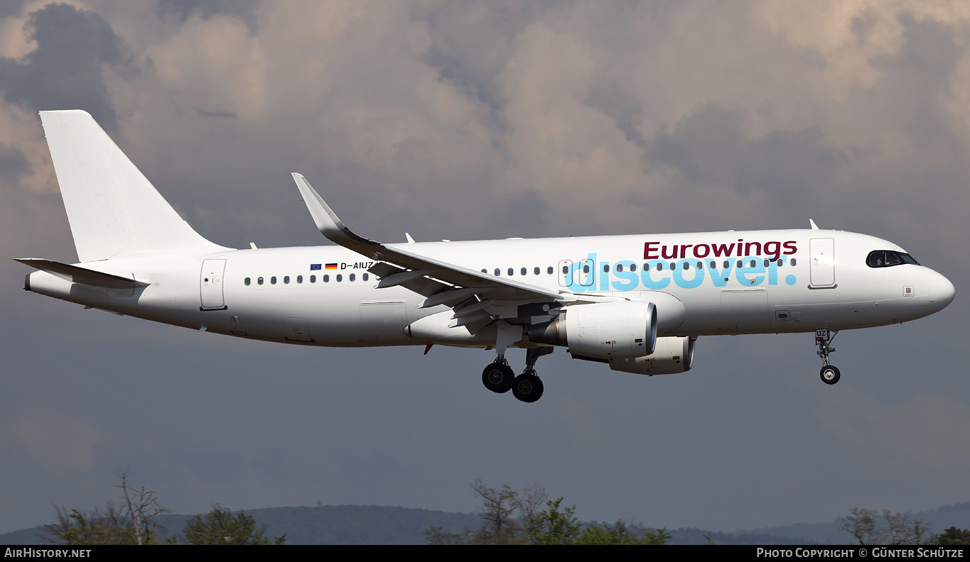 Aircraft Photo of D-AIUZ | Airbus A320-214 | Eurowings Discover | AirHistory.net #456248
