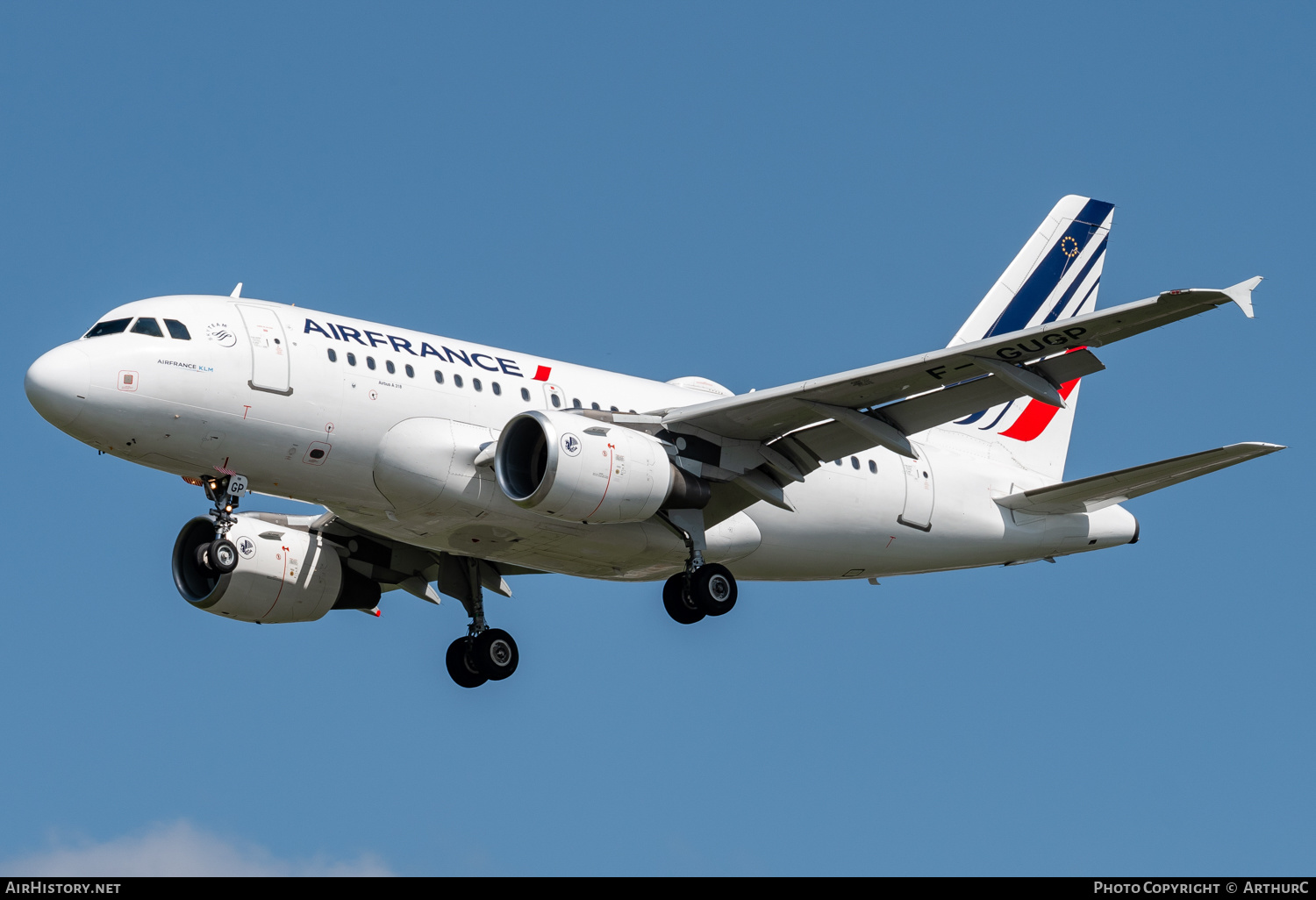 Aircraft Photo of F-GUGP | Airbus A318-111 | Air France | AirHistory.net #456249