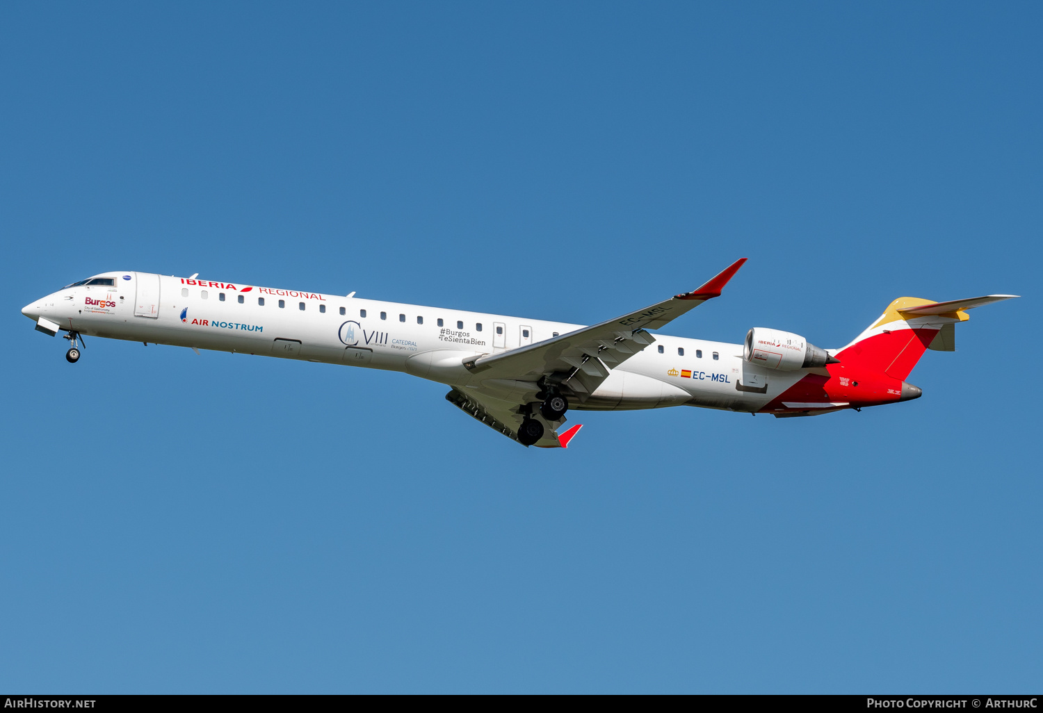 Aircraft Photo of EC-MSL | Bombardier CRJ-1000 (CL-600-2E25) | Iberia Regional | AirHistory.net #456279