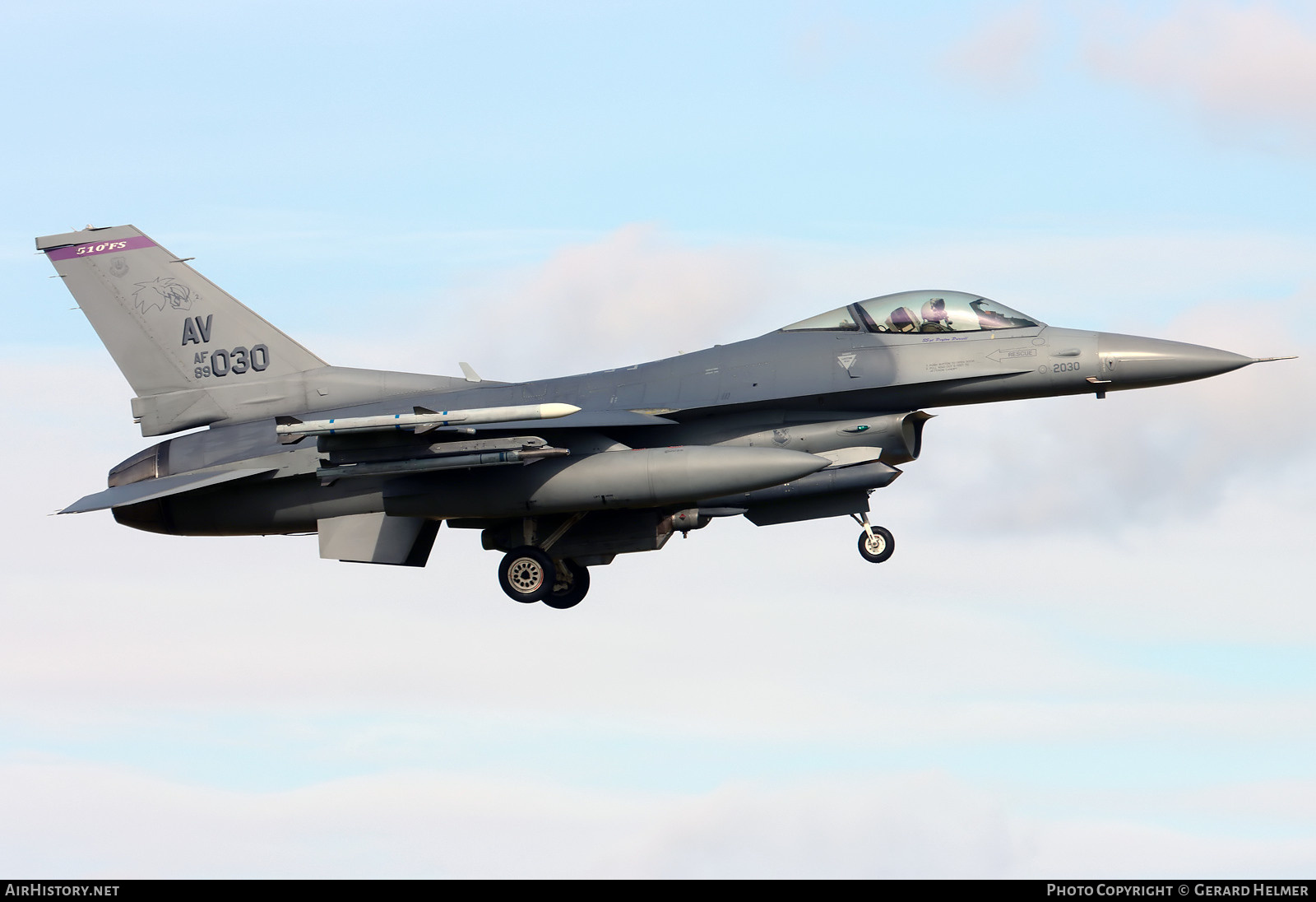 Aircraft Photo of 89-2030 / AF89-030 | General Dynamics F-16CM Fighting Falcon | USA - Air Force | AirHistory.net #456300