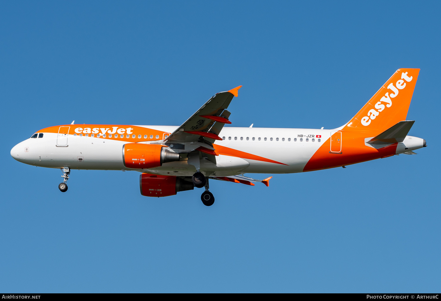 Aircraft Photo of HB-JZR | Airbus A320-214 | EasyJet | AirHistory.net #456308