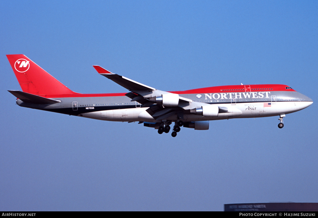 Aircraft Photo of N672US | Boeing 747-451 | Northwest Airlines | AirHistory.net #456321