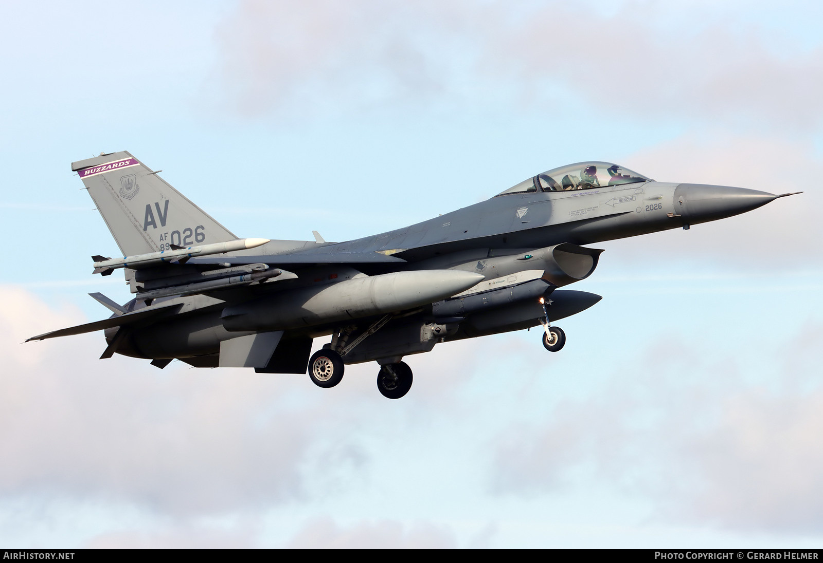 Aircraft Photo of 89-2026 / AF89-026 | Lockheed Martin F-16CM Fighting Falcon | USA - Air Force | AirHistory.net #456323