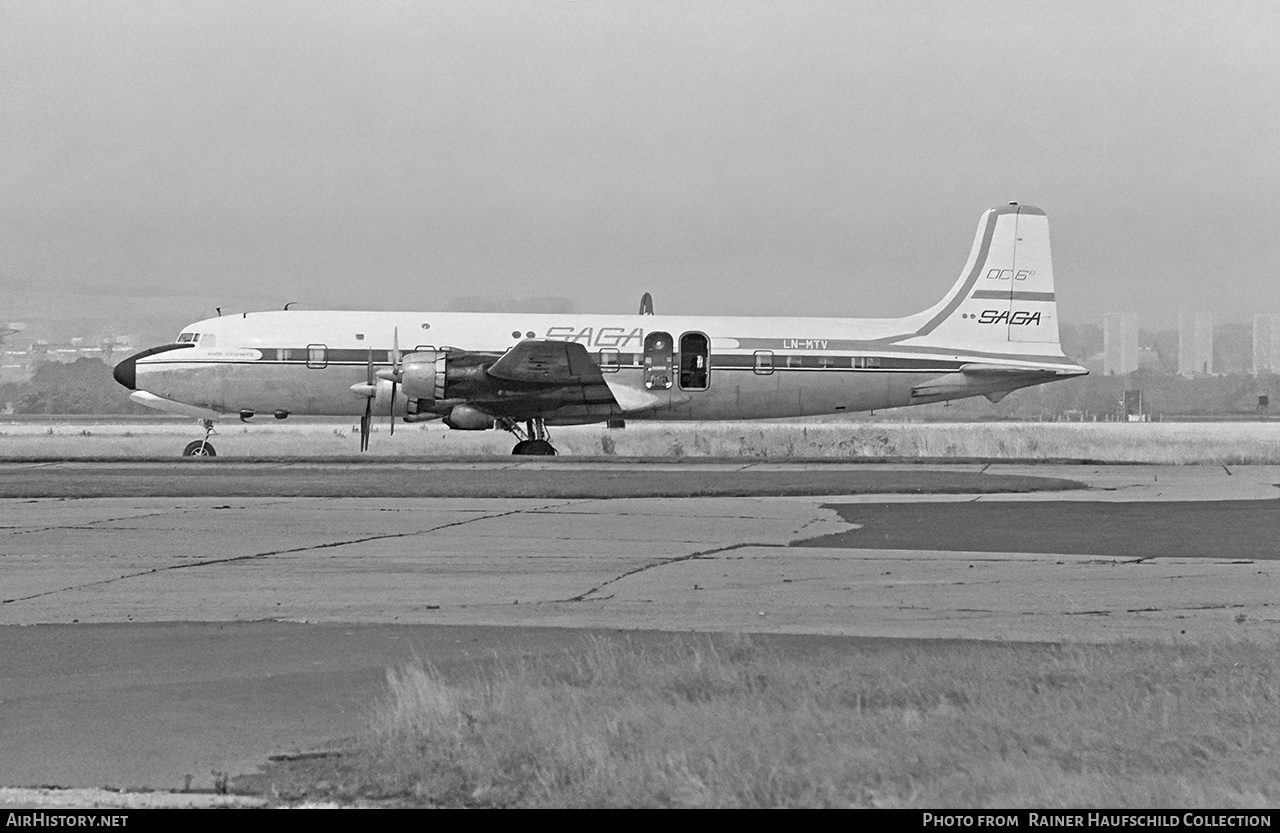 Aircraft Photo of LN-MTV | Douglas DC-6B | SAGA Norsk Flytjeneste | AirHistory.net #456347