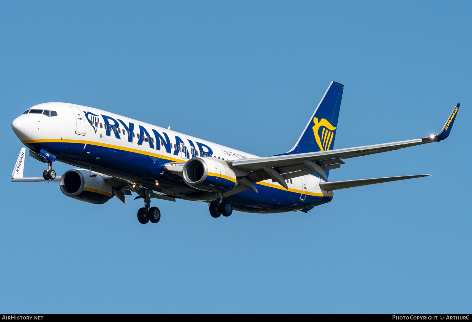 Aircraft Photo of EI-EMB | Boeing 737-8AS | Ryanair | AirHistory.net #456348