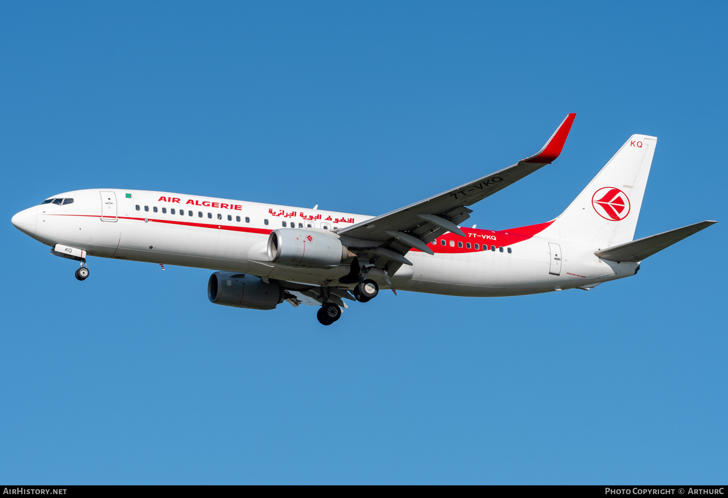 Aircraft Photo of 7T-VKQ | Boeing 737-8D6 | Air Algérie | AirHistory.net #456363