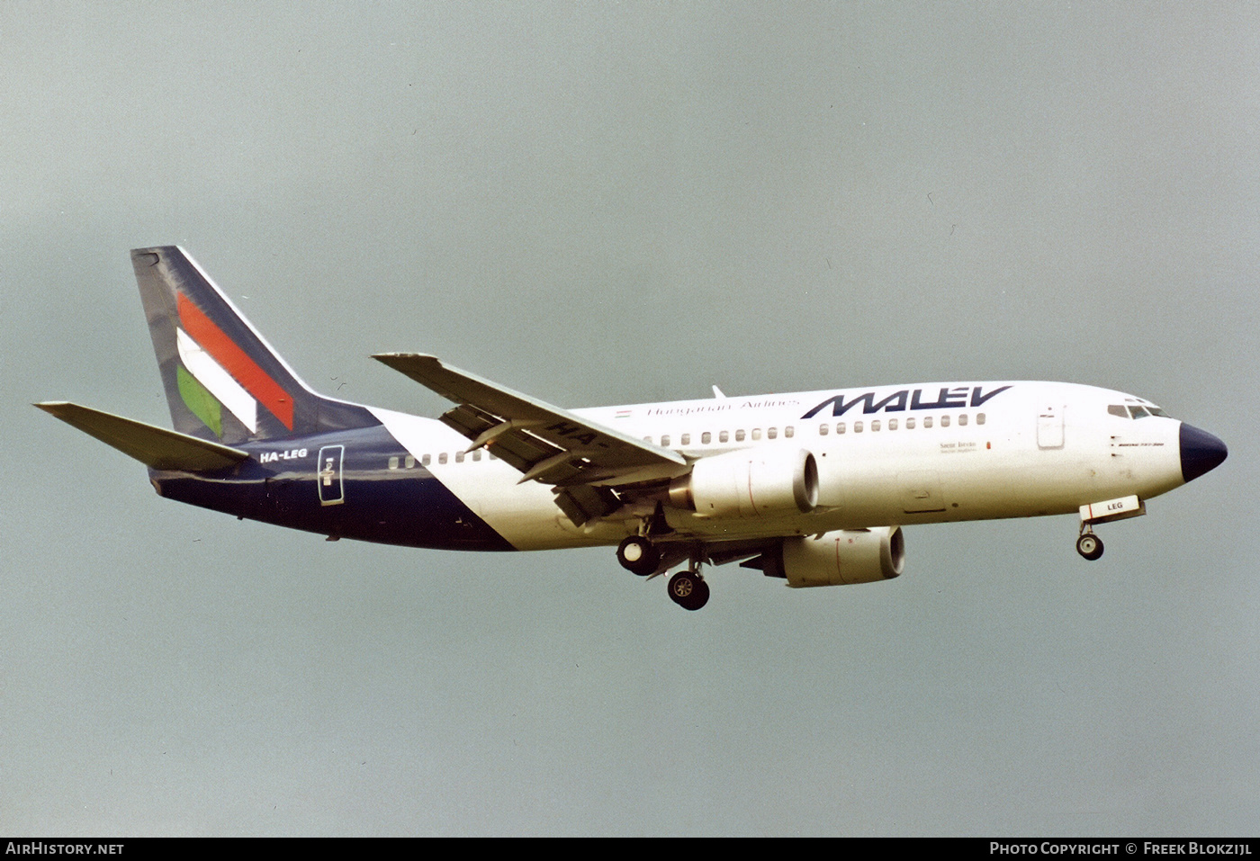 Aircraft Photo of HA-LEG | Boeing 737-3Y0 | Malév - Hungarian Airlines | AirHistory.net #456386