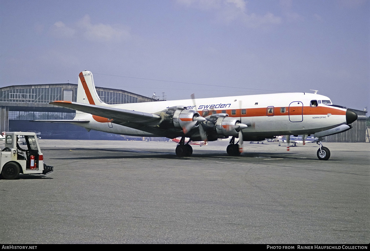 Aircraft Photo of SE-ERD | Douglas DC-7B | Transair Sweden | AirHistory.net #456457