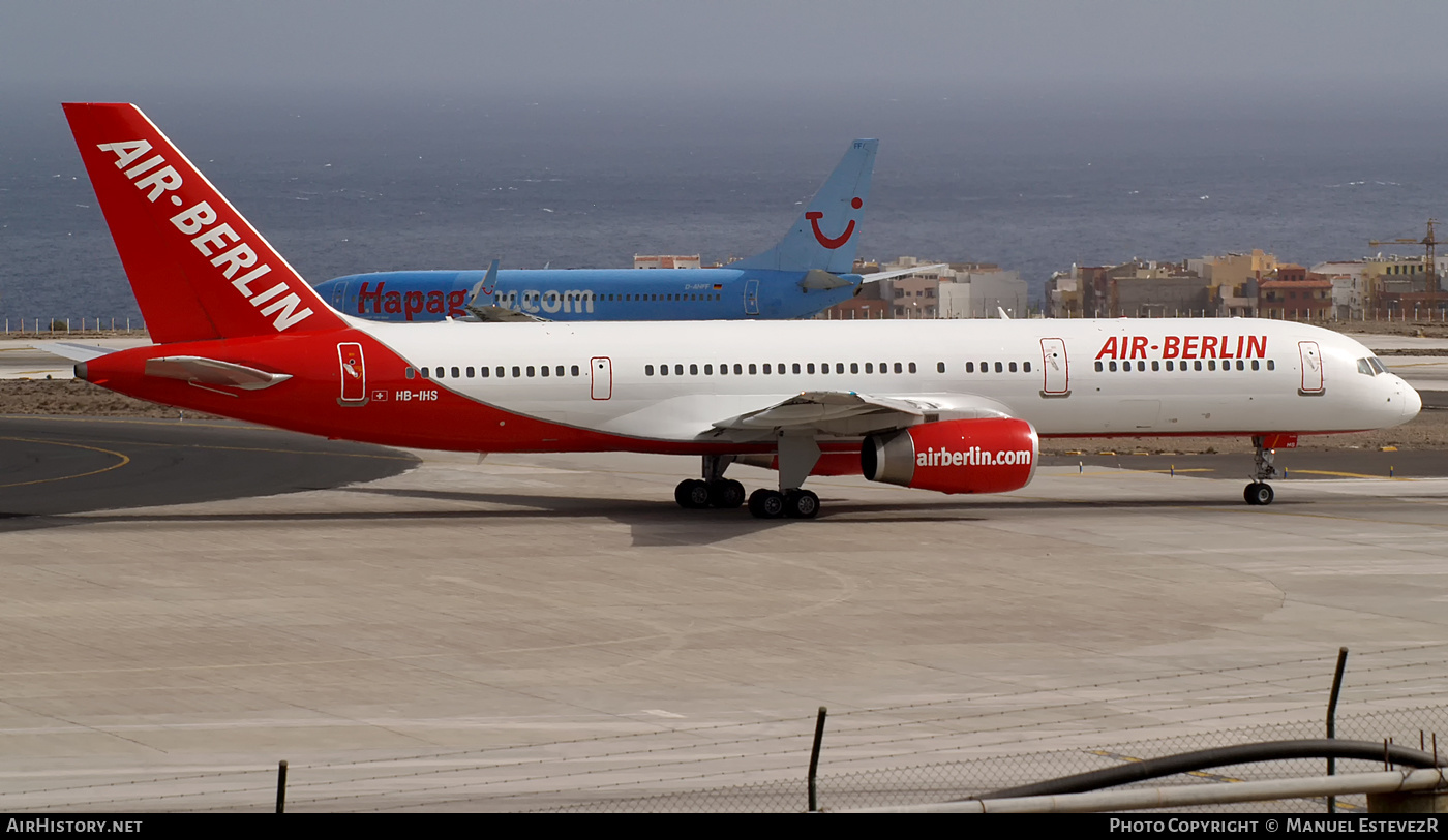 Aircraft Photo of HB-IHS | Boeing 757-2G5 | Air Berlin | AirHistory.net #456463
