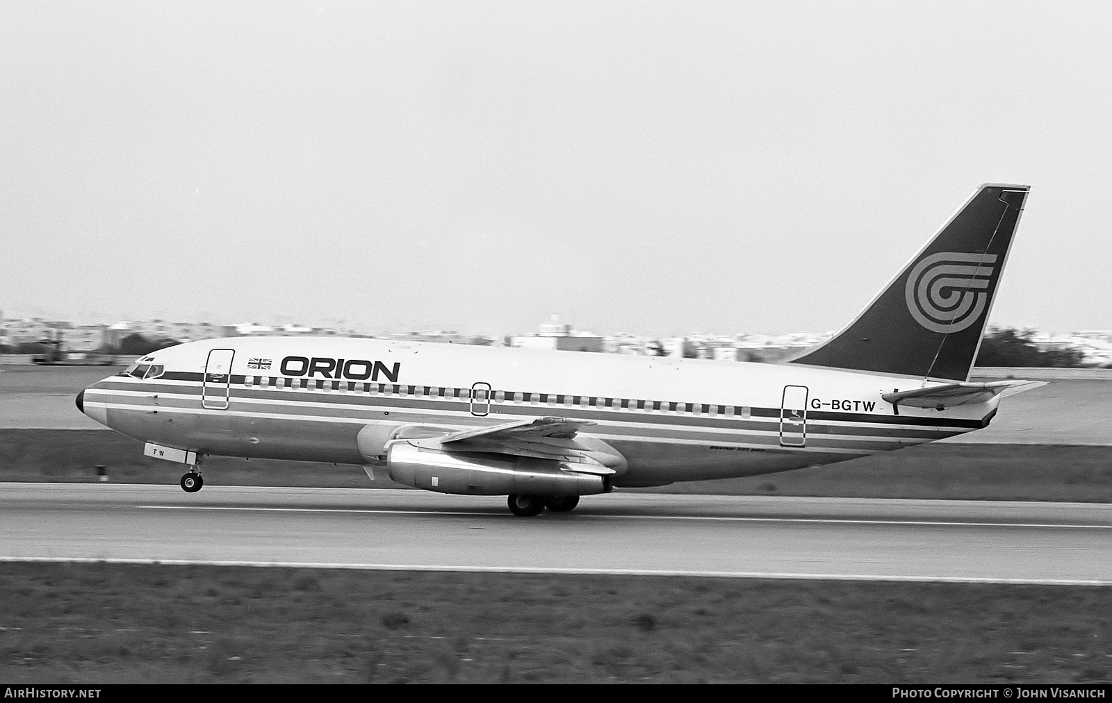 Aircraft Photo of G-BGTW | Boeing 737-2T5/Adv | Orion Airways | AirHistory.net #456469