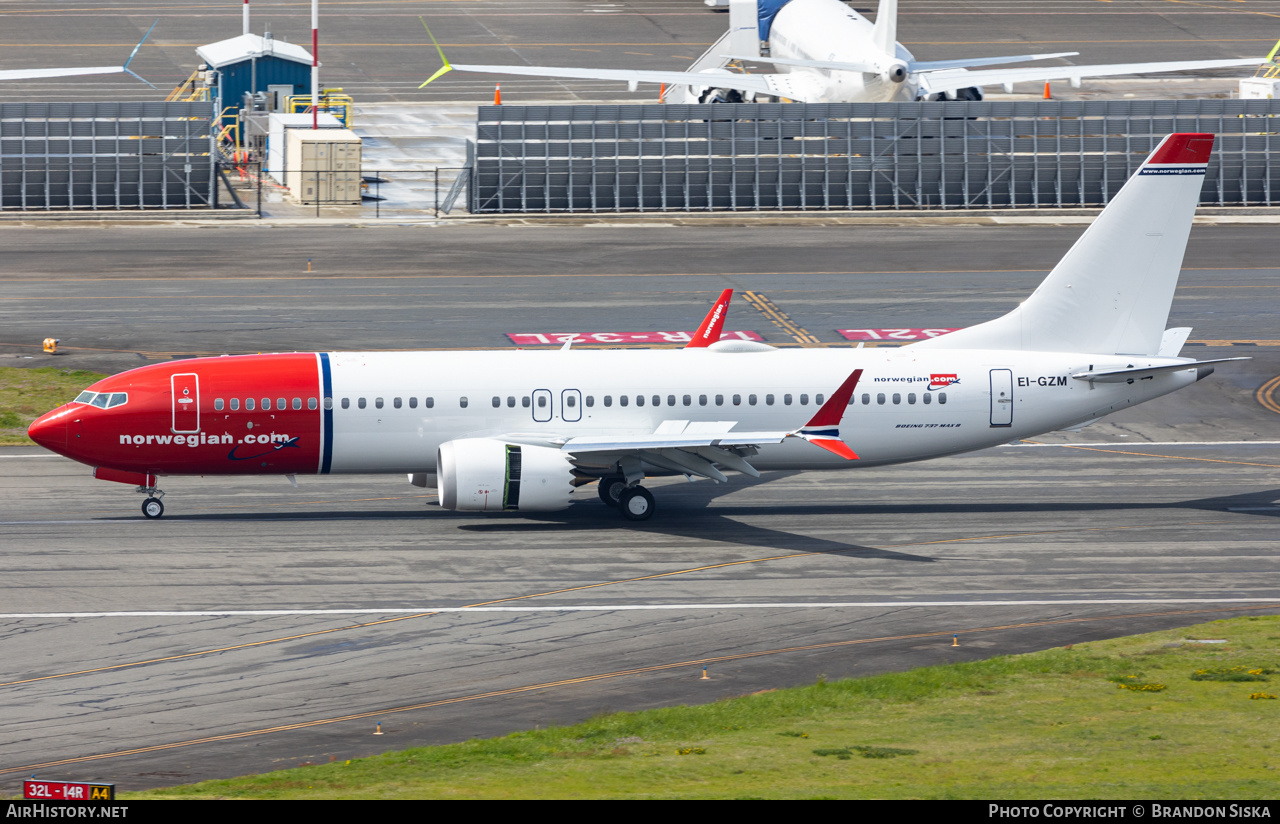 Aircraft Photo of EI-GZM | Boeing 737-8 Max 8 | Norwegian | AirHistory.net #456473