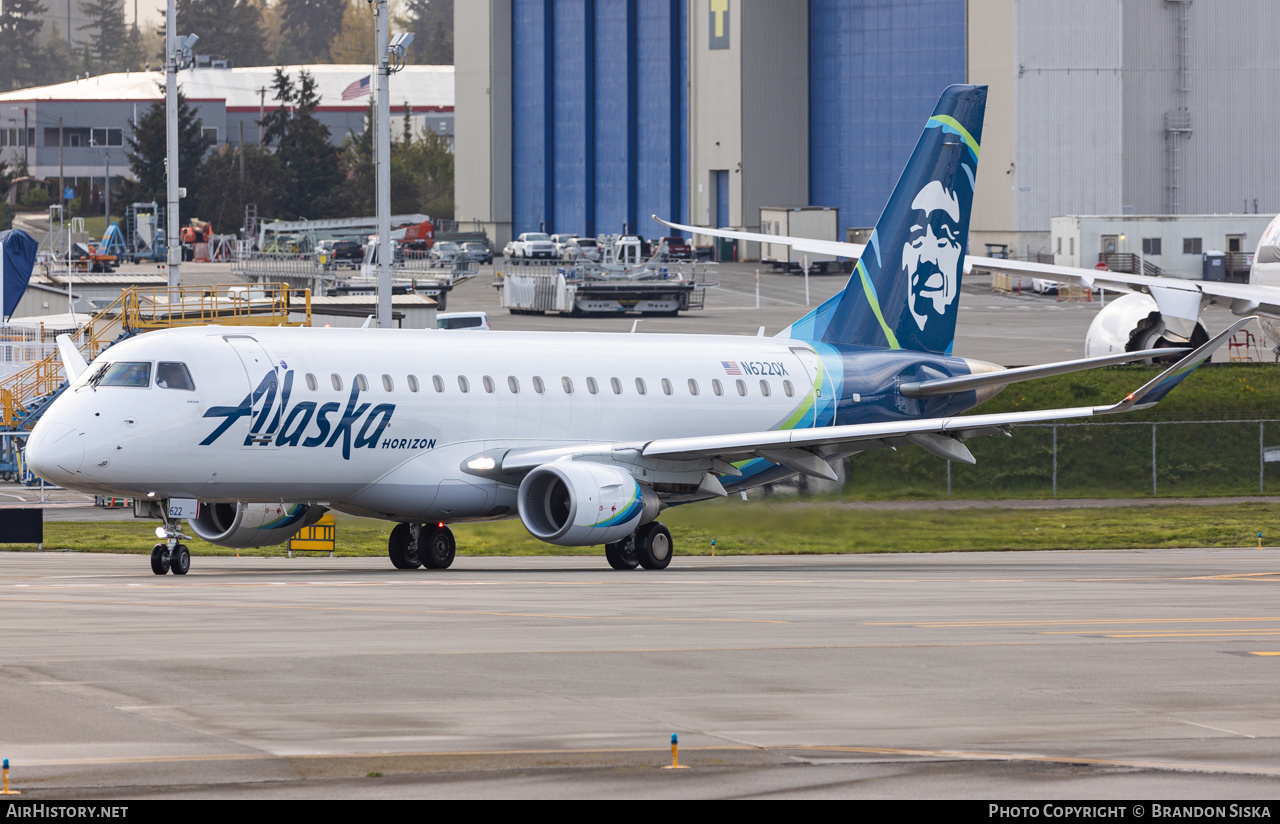 Aircraft Photo of N622QX | Embraer 175LR (ERJ-170-200LR) | Alaska Airlines | AirHistory.net #456475