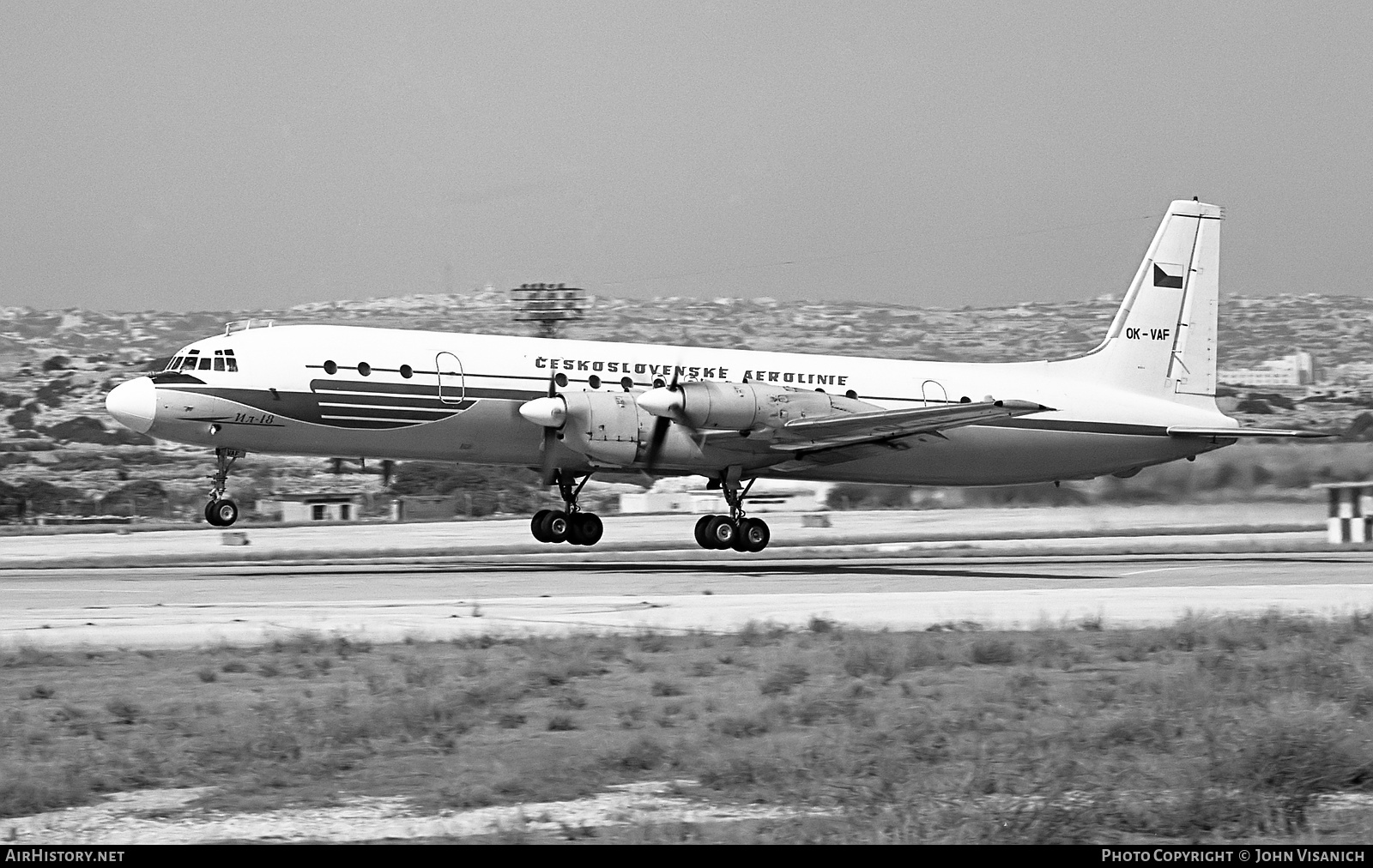 Aircraft Photo of OK-VAF | Ilyushin Il-18D | ČSA - Československé Aerolinie - Czechoslovak Airlines | AirHistory.net #456476