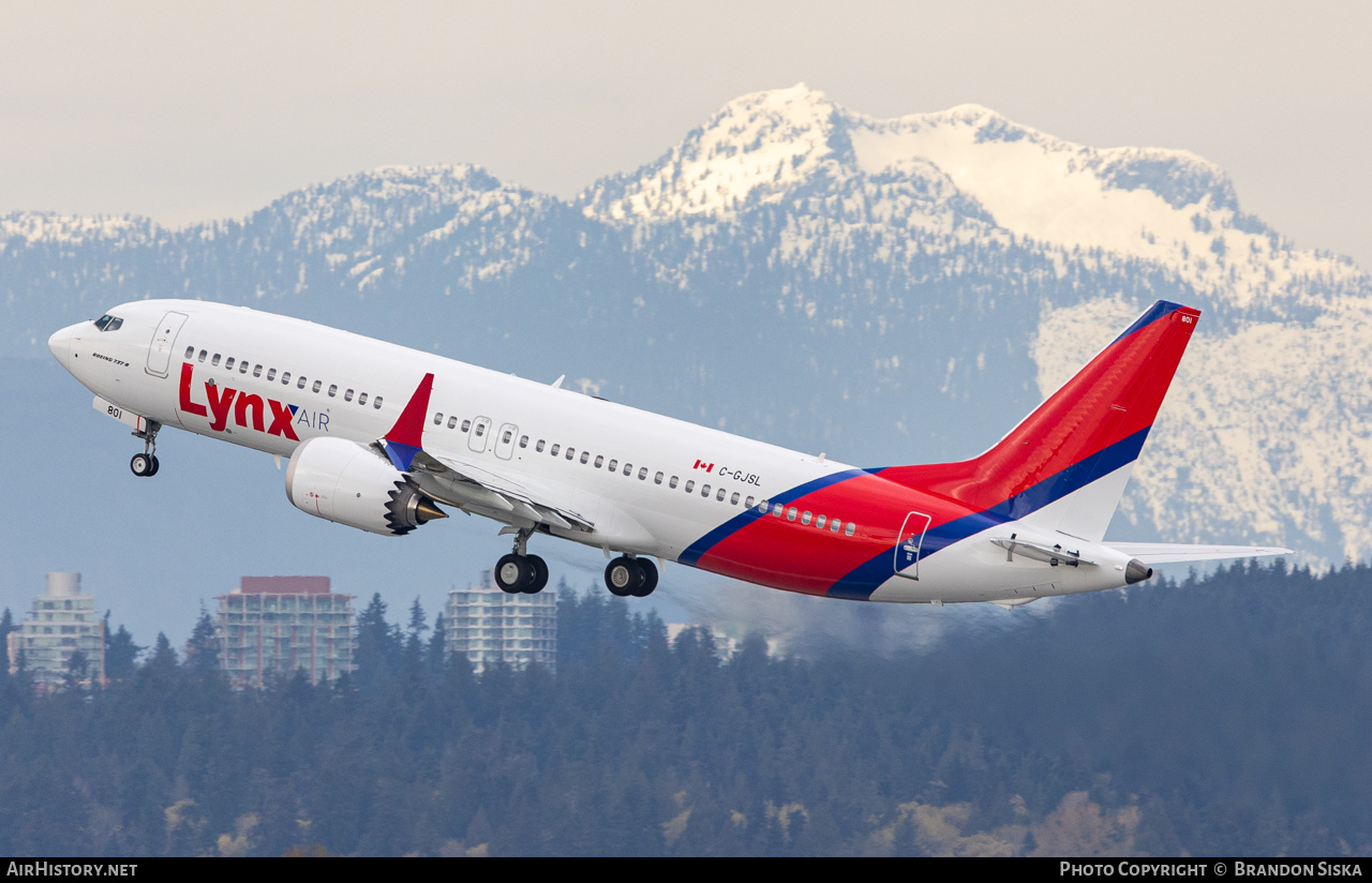 Aircraft Photo of C-GJSL | Boeing 737-8 Max 8 | Lynx Air | AirHistory.net #456536