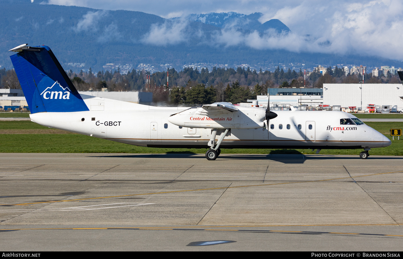 Aircraft Photo of C-GBCT | Bombardier DHC-8-311Q Dash 8 | Central Mountain Air - CMA | AirHistory.net #456544