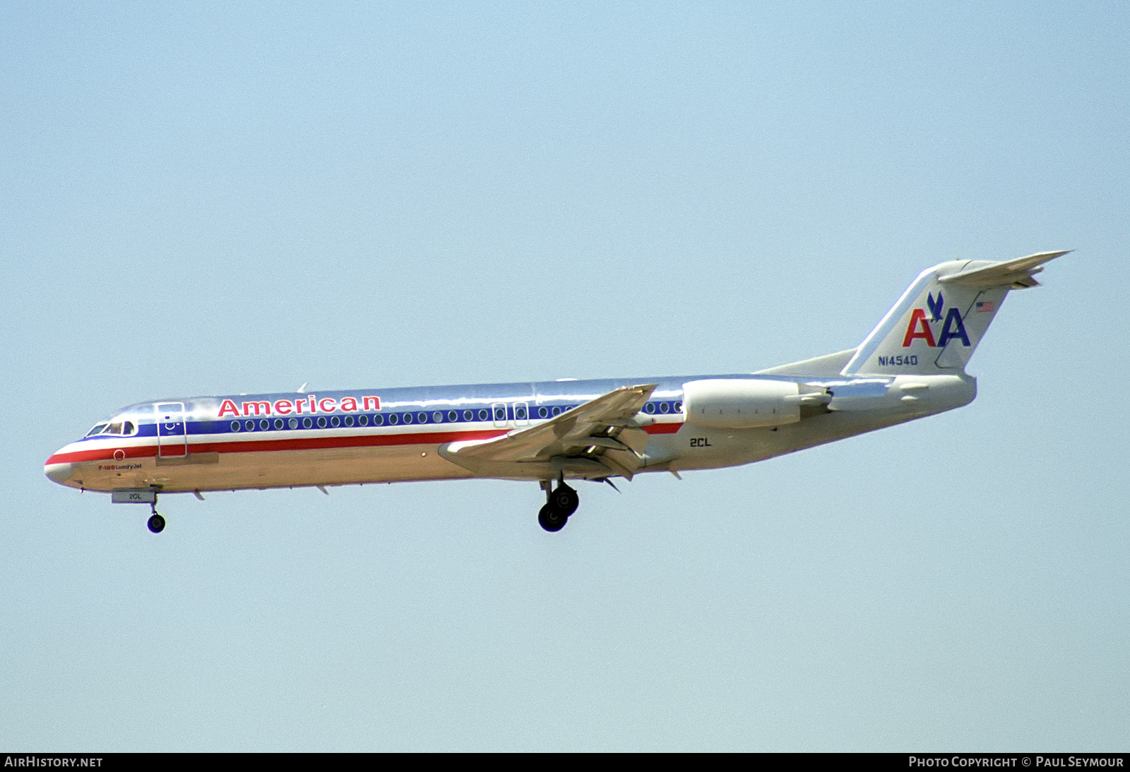 Aircraft Photo of N1454D | Fokker 100 (F28-0100) | American Airlines | AirHistory.net #456586