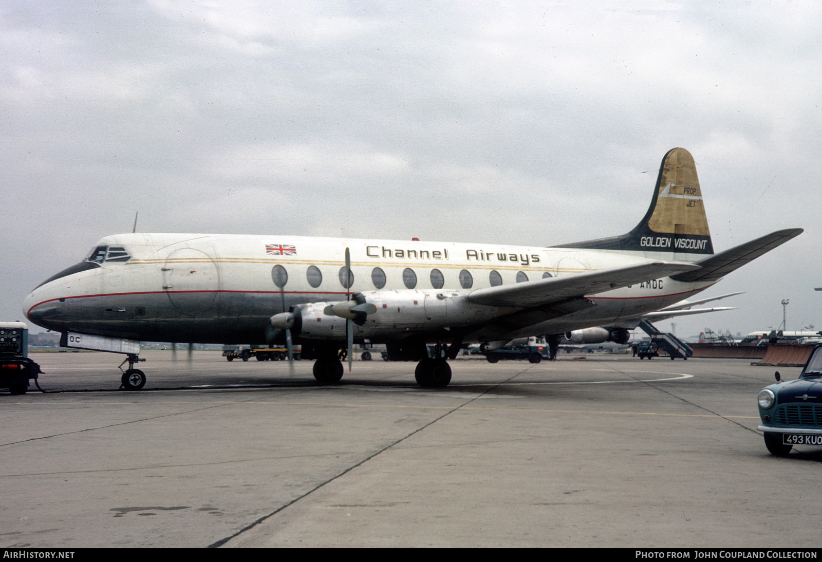Aircraft Photo of G-AMOC | Vickers 701 Viscount | Channel Airways | AirHistory.net #456593